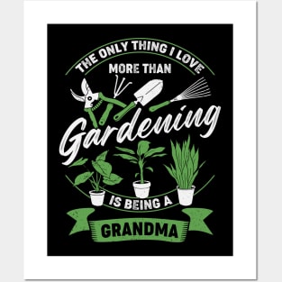 Gardening Grandma Garden Grandmother Gift Posters and Art